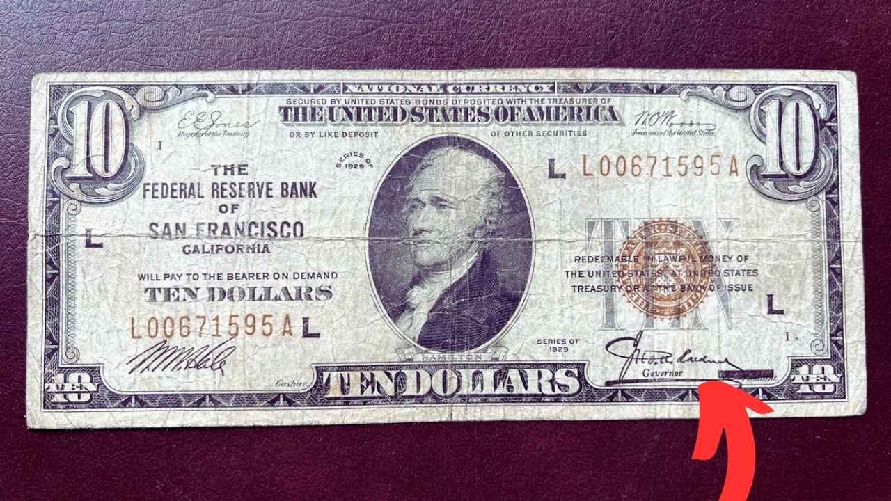 $10 Bill With Misprint Fetches $340,000