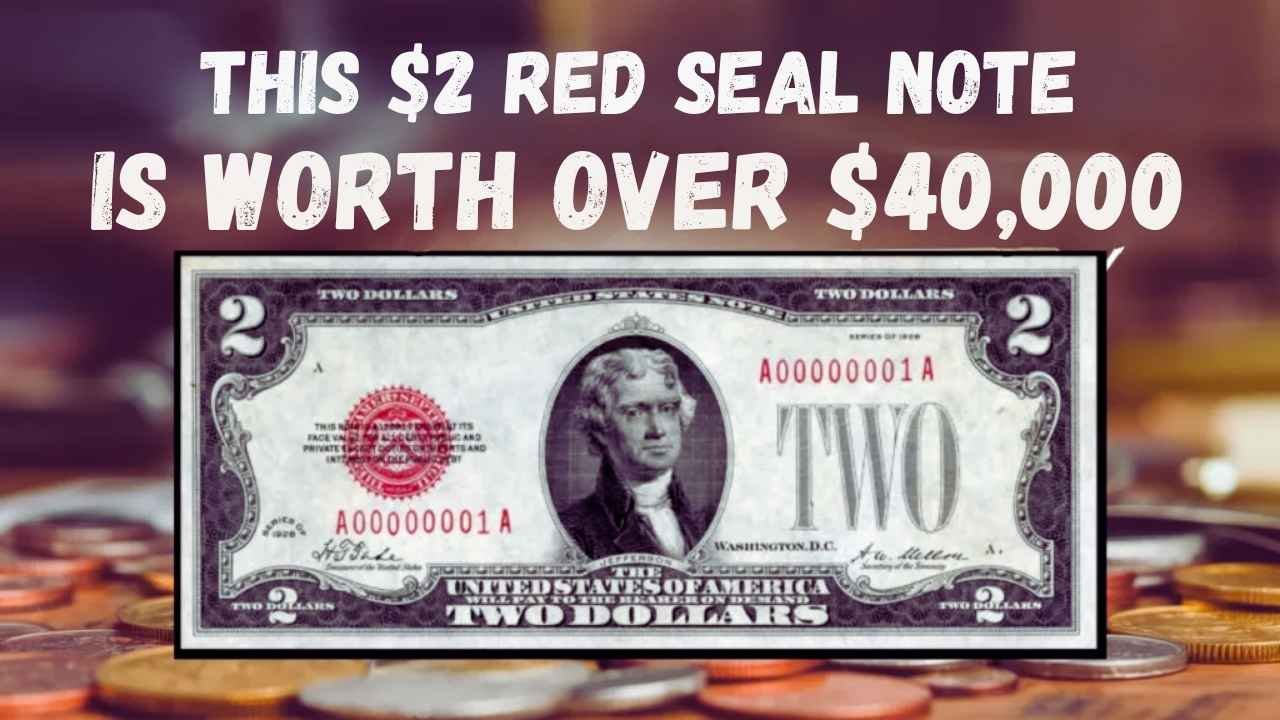 Still in Circulation This $2 Red Seal Note Is Worth Over $40,000